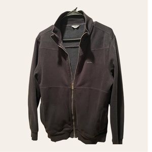 Women’s Black Zip up light cardigan Brand Ann Klein Size Large in Excellent Used